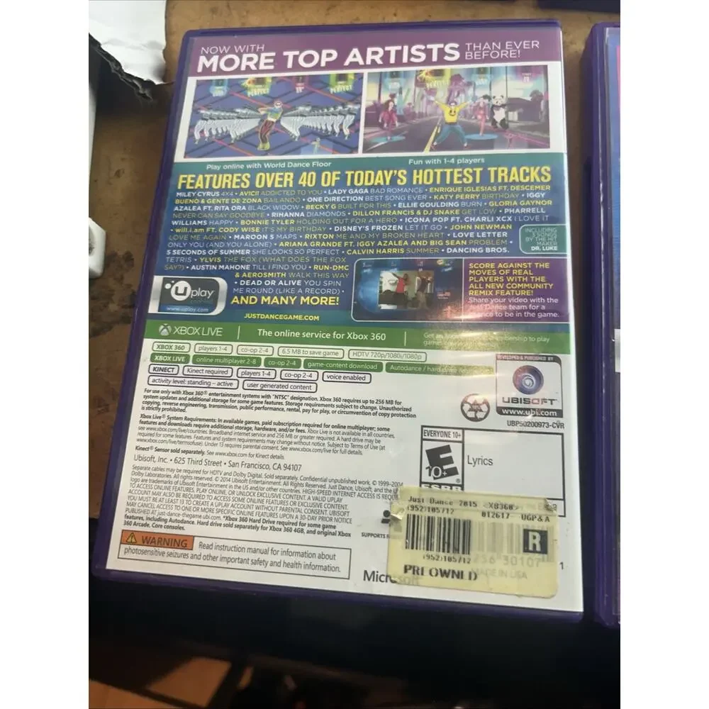 7 Xbox 360 Game Bundle Just Dance Central Kinect Sports Kinect Adventure New